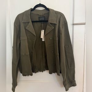 Anthropologie green jacket
